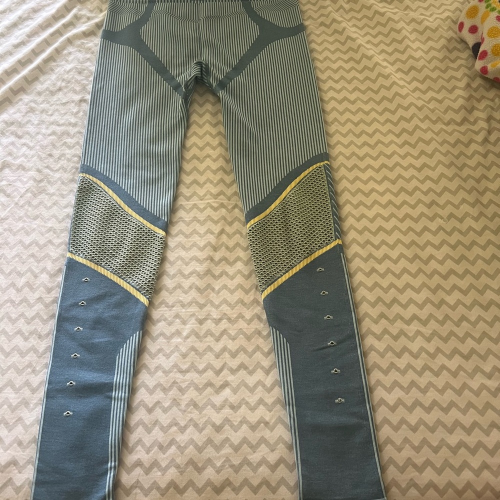 Fabletics Blue and Yellow Leggings